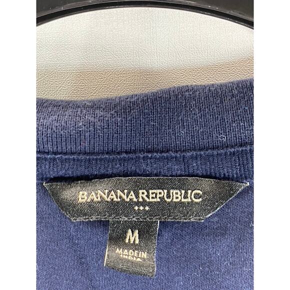 BANANA REPUBLIC Men's Preppy Navy Luxe Touch Performance Short Sleeve Polo SZ M - Picture 10 of 12